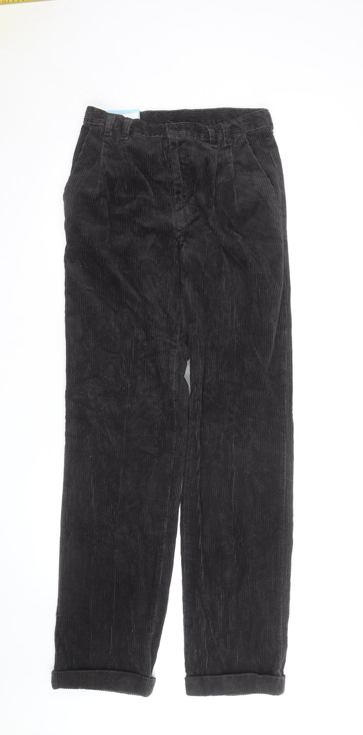 Wrangler Men's Black Corduroy Straight Leg Jeans 30x34 Regular Fit