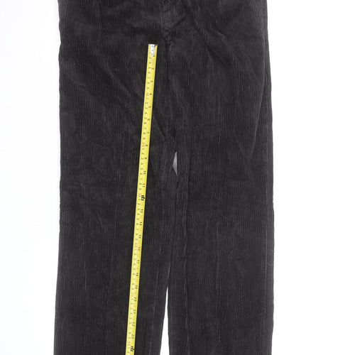 Wrangler Men's Black Corduroy Straight Leg Jeans 30x34 Regular Fit