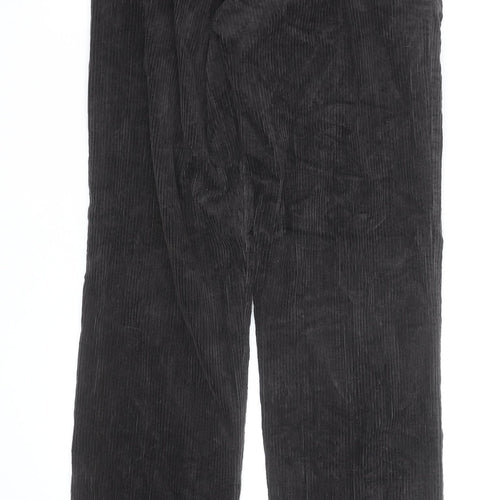 Wrangler Men's Black Corduroy Straight Leg Jeans 30x34 Regular Fit