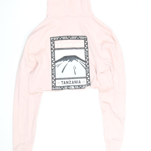The North Face Unisex Pink Graphic Pullover Hoodie Size M