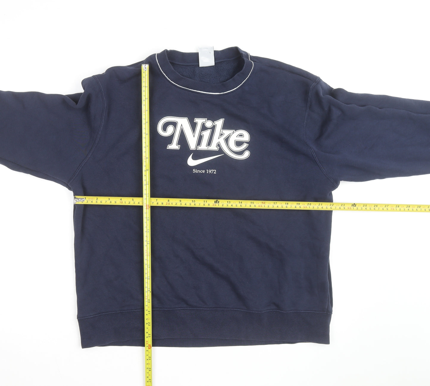 Nike Men's Blue L Pullover Sweatshirt Crew Neck Sports Fleece