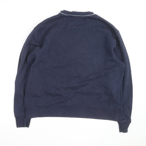 Nike Men's Blue L Pullover Sweatshirt Crew Neck Sports Fleece