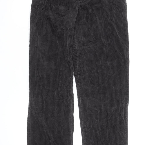 Wrangler Men's Black Corduroy Straight Leg Jeans 32W 34L Regular Fit