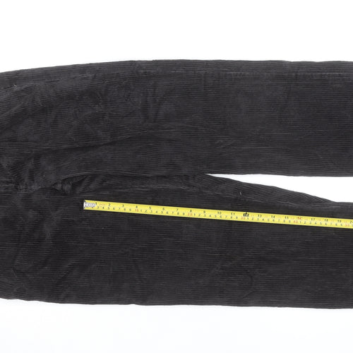 Wrangler Mens Black Corduroy Straight Jeans 30x32 Regular Fit Retro