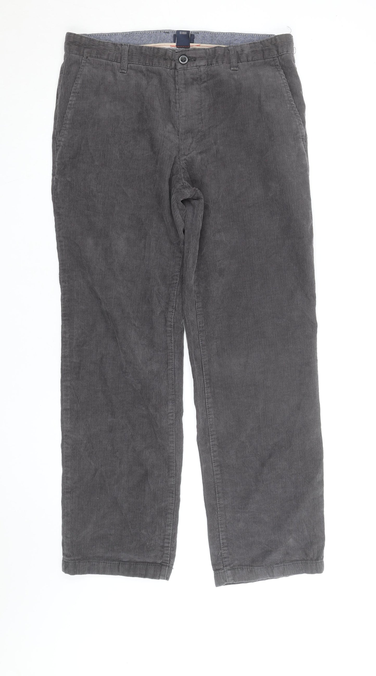 IZOD Men's Grey Corduroy Straight Fit Jeans W34 L32