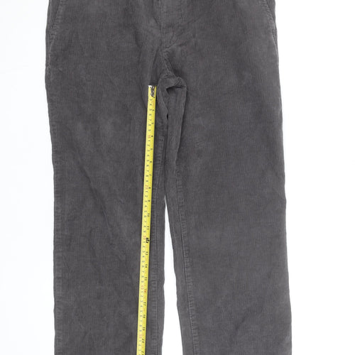 IZOD Men's Grey Corduroy Straight Fit Jeans W34 L32