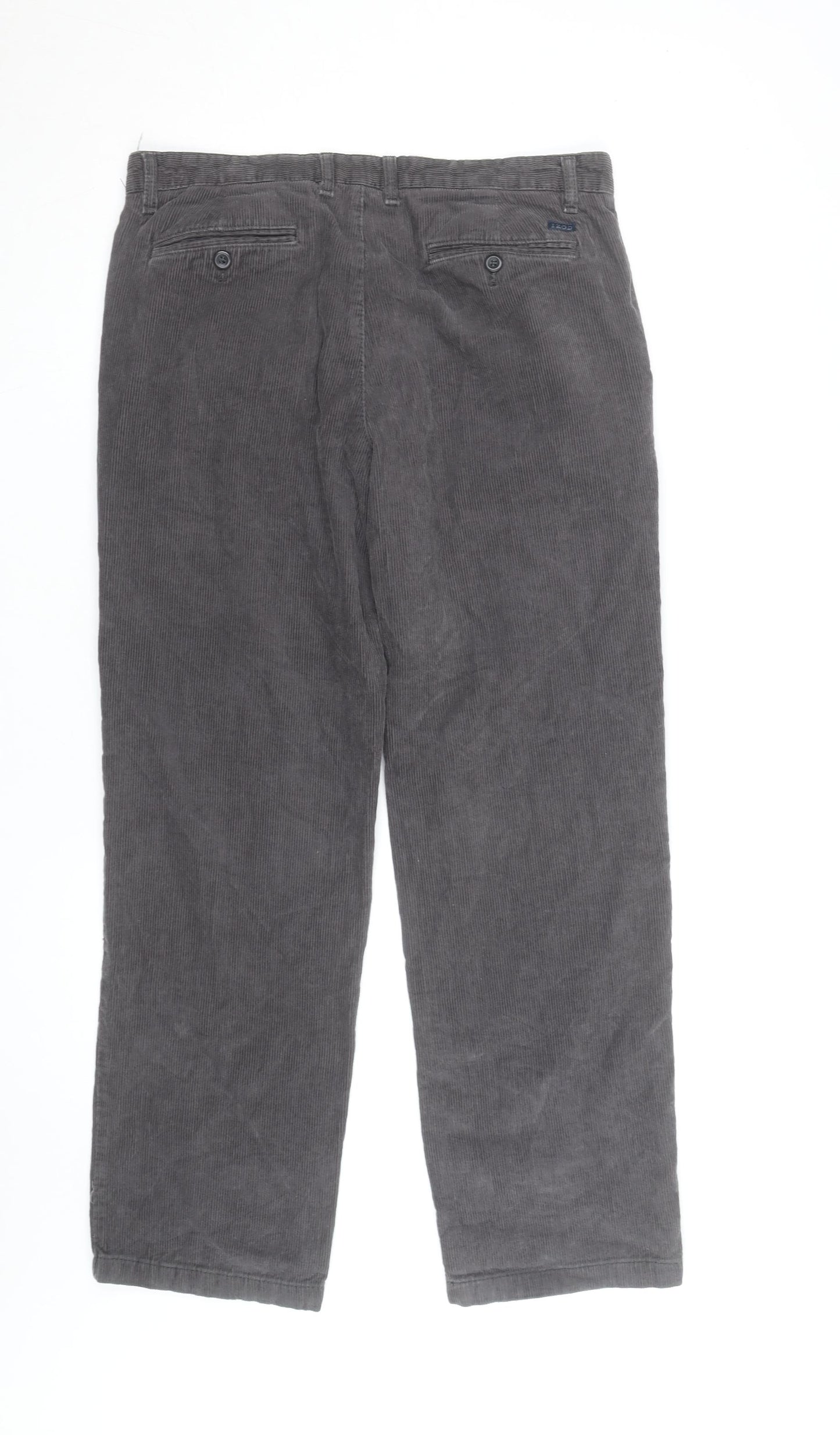 IZOD Men's Grey Corduroy Straight Fit Jeans W34 L32