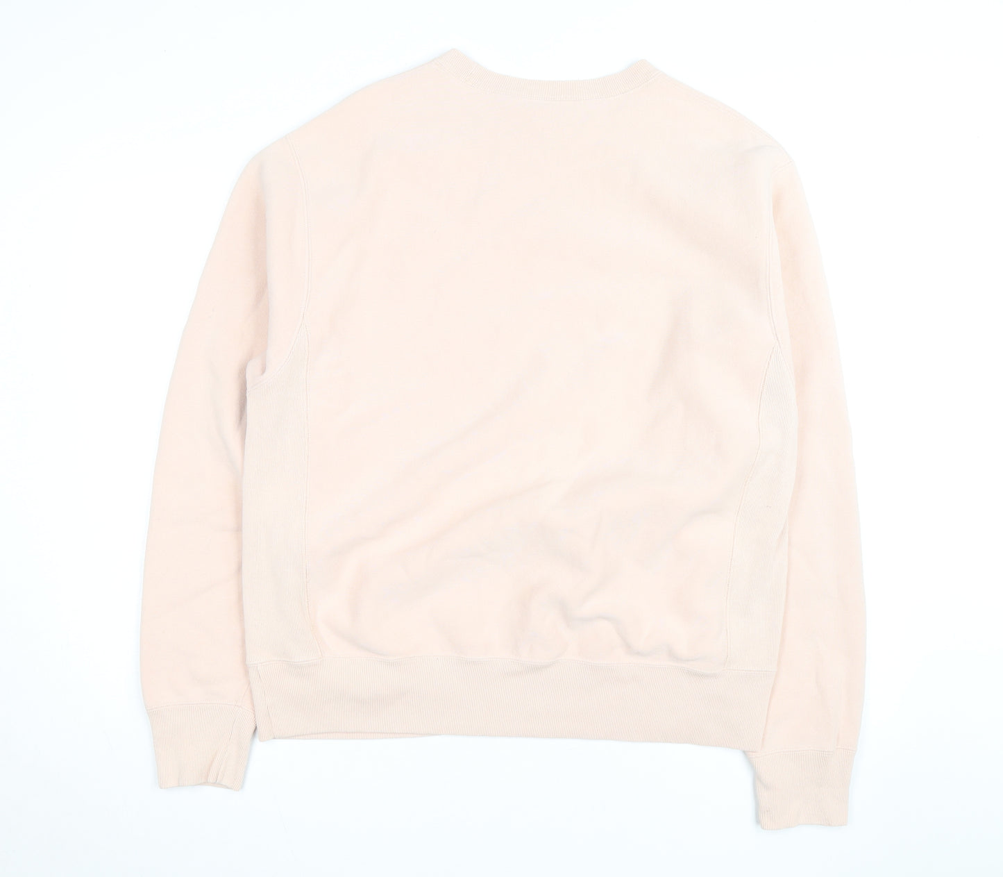 Champion Men's Beige Crew Neck Pullover Sweatshirt Medium