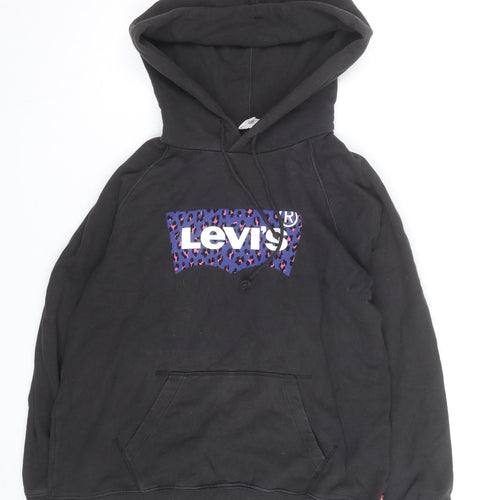 Levi's Men's Black Graphic Pullover Hoodie Medium Regular Fit