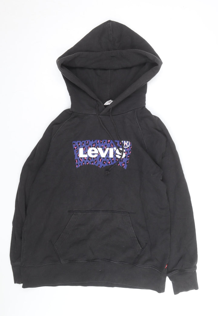 Levi's Men's Black Graphic Pullover Hoodie Medium Regular Fit