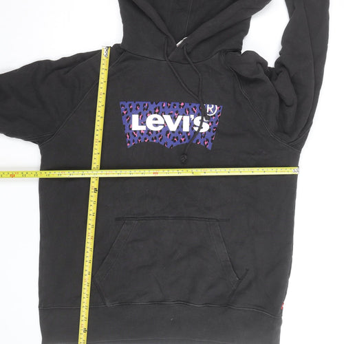Levi's Men's Black Graphic Pullover Hoodie Medium Regular Fit