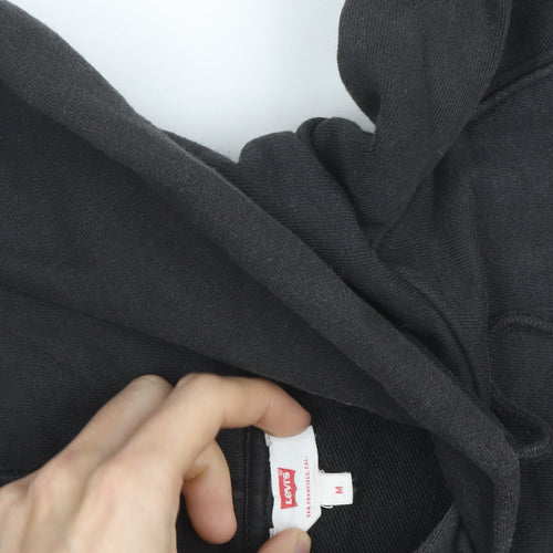 Levi's Men's Black Graphic Pullover Hoodie Medium Regular Fit