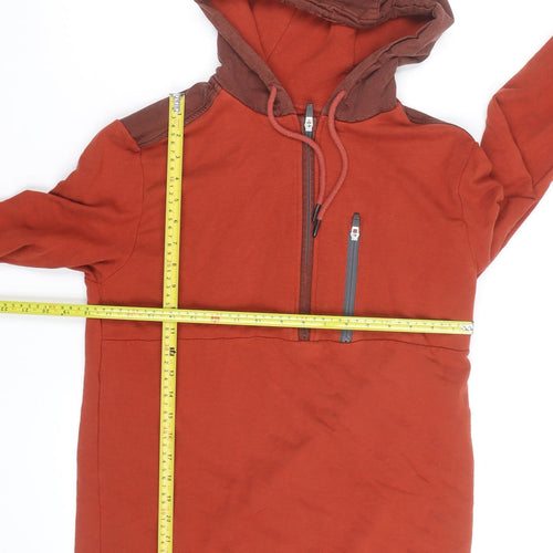 BAM Men’s Brown Half Zip Bamboo Hoodie Size M Regular Fit