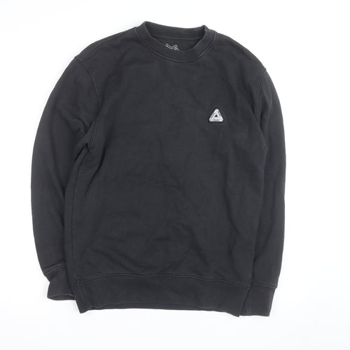 Palace Men’s Black Small Crew Neck Cotton Pullover Sweatshirt