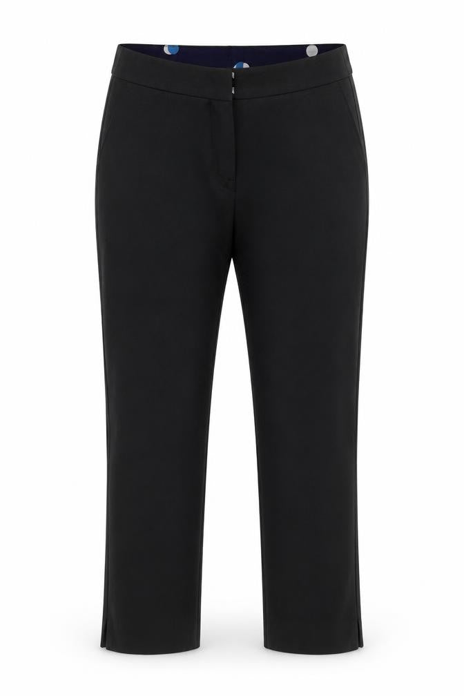 Boden Women Black Chino Trousers Size 12 Cotton Blend