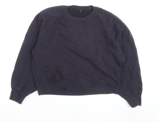 Uniqlo Men's Blue Crew Neck Pullover Sweatshirt Size M