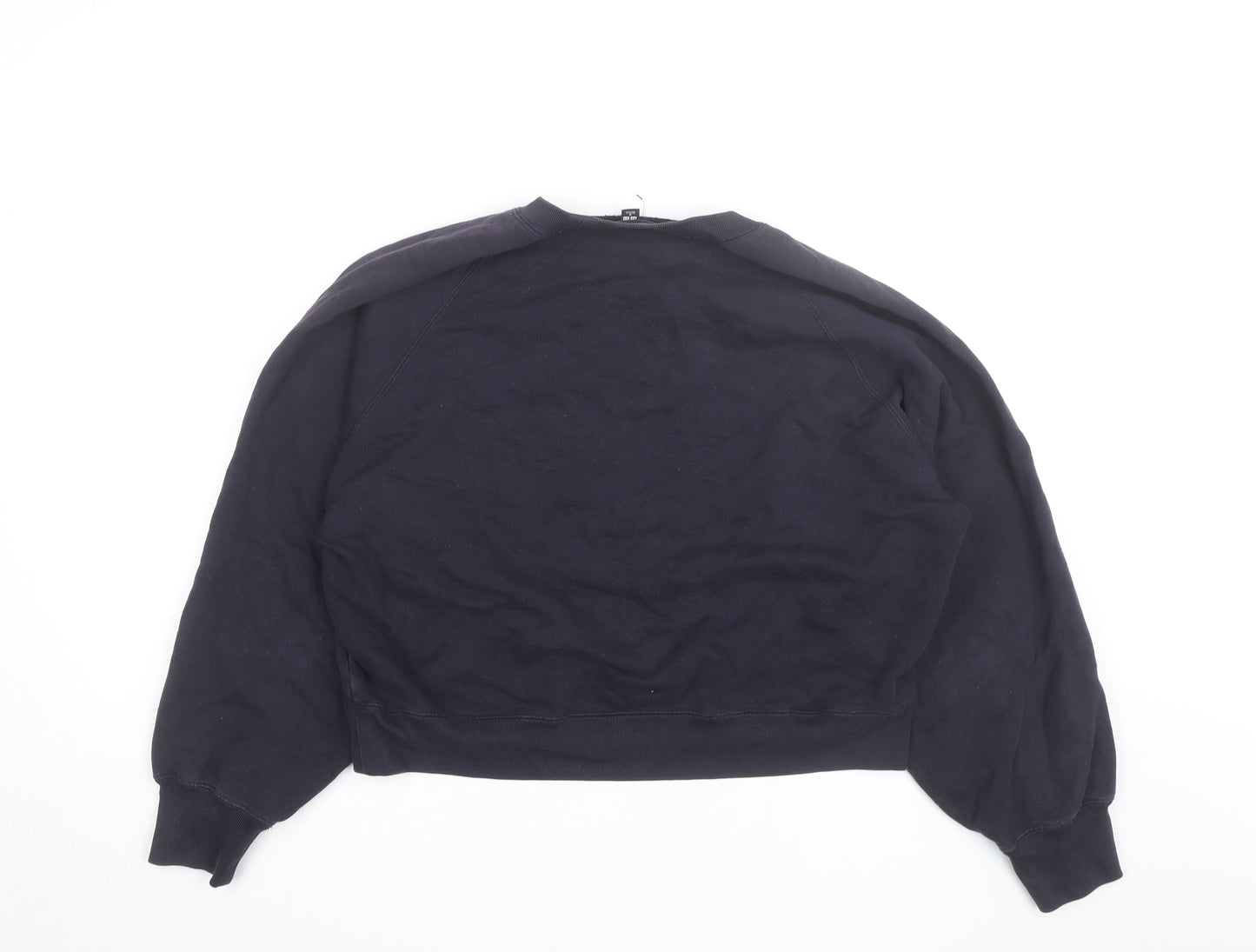 Uniqlo Men's Blue Crew Neck Pullover Sweatshirt Size M