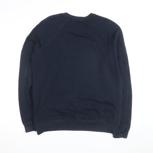 Rocky Mountaineer Men's Blue Crew Neck Pullover Sweatshirt Size L