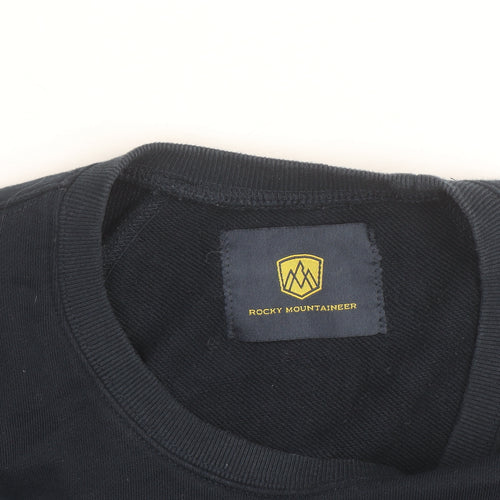 Rocky Mountaineer Men's Blue Crew Neck Pullover Sweatshirt Size L