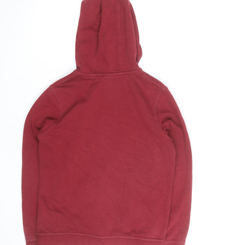 Nike Boys Red Full Zip Hoodie Liverpool FC Logo Size 10-11 Years