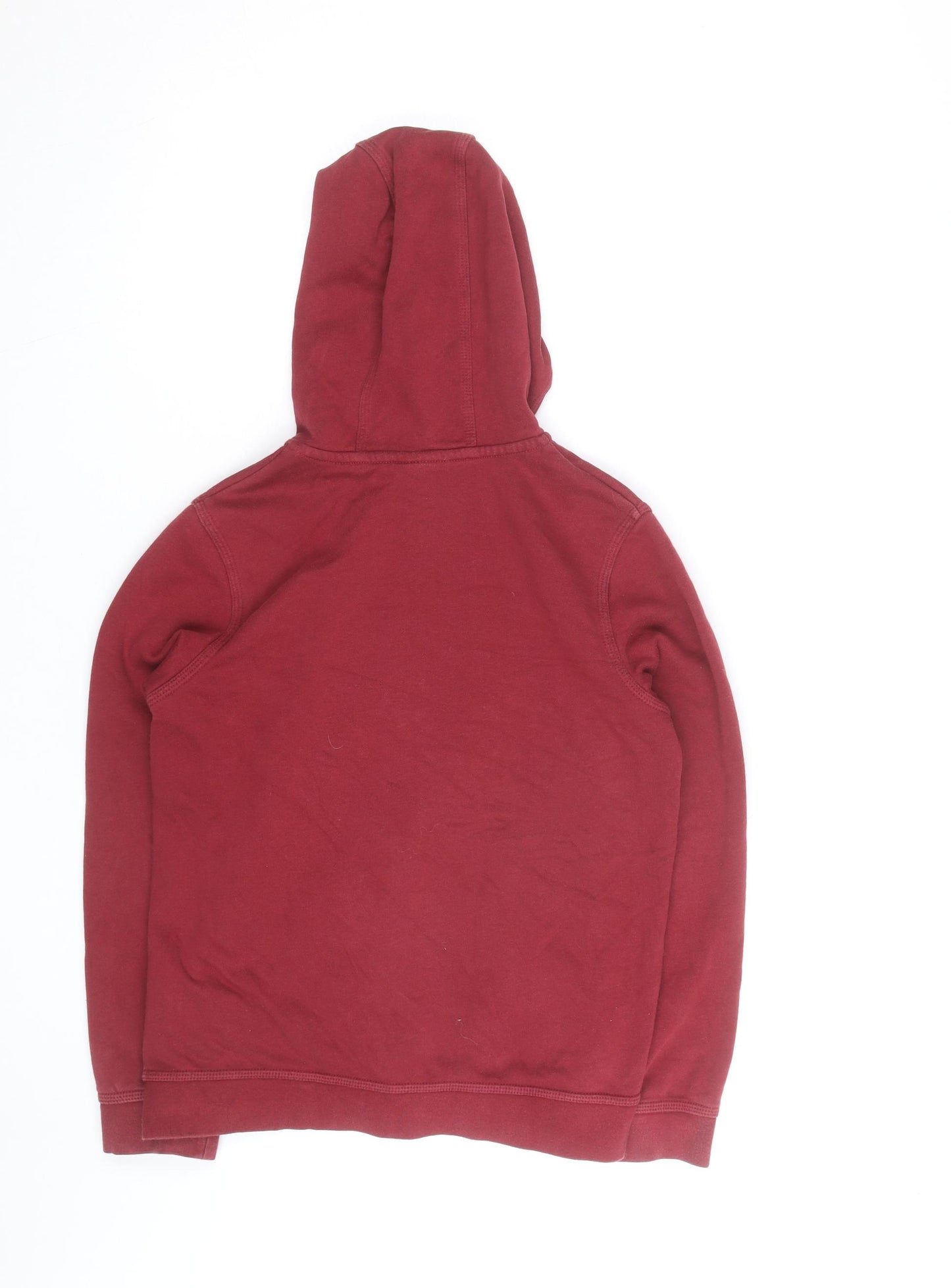Nike Boys Red Full Zip Hoodie Liverpool FC Logo Size 10-11 Years