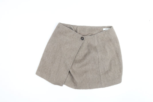 Marks and Spencer Women’s Beige Wrap Short Skirt Size 16 Lined