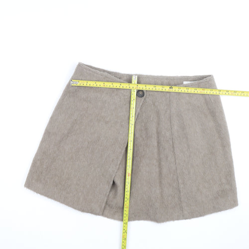 Marks and Spencer Women’s Beige Wrap Short Skirt Size 16 Lined
