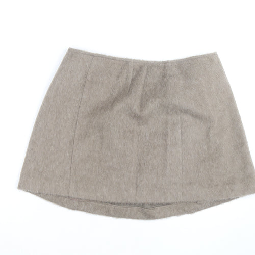 Marks and Spencer Women’s Beige Wrap Short Skirt Size 16 Lined