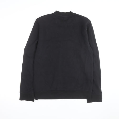 Emporio Armani EA7 Men's Black Small Crew Neck Logo Sweatshirt