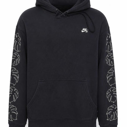 Nike SB Men's Black XL Pullover Hoodie with Logo Print Sleeves