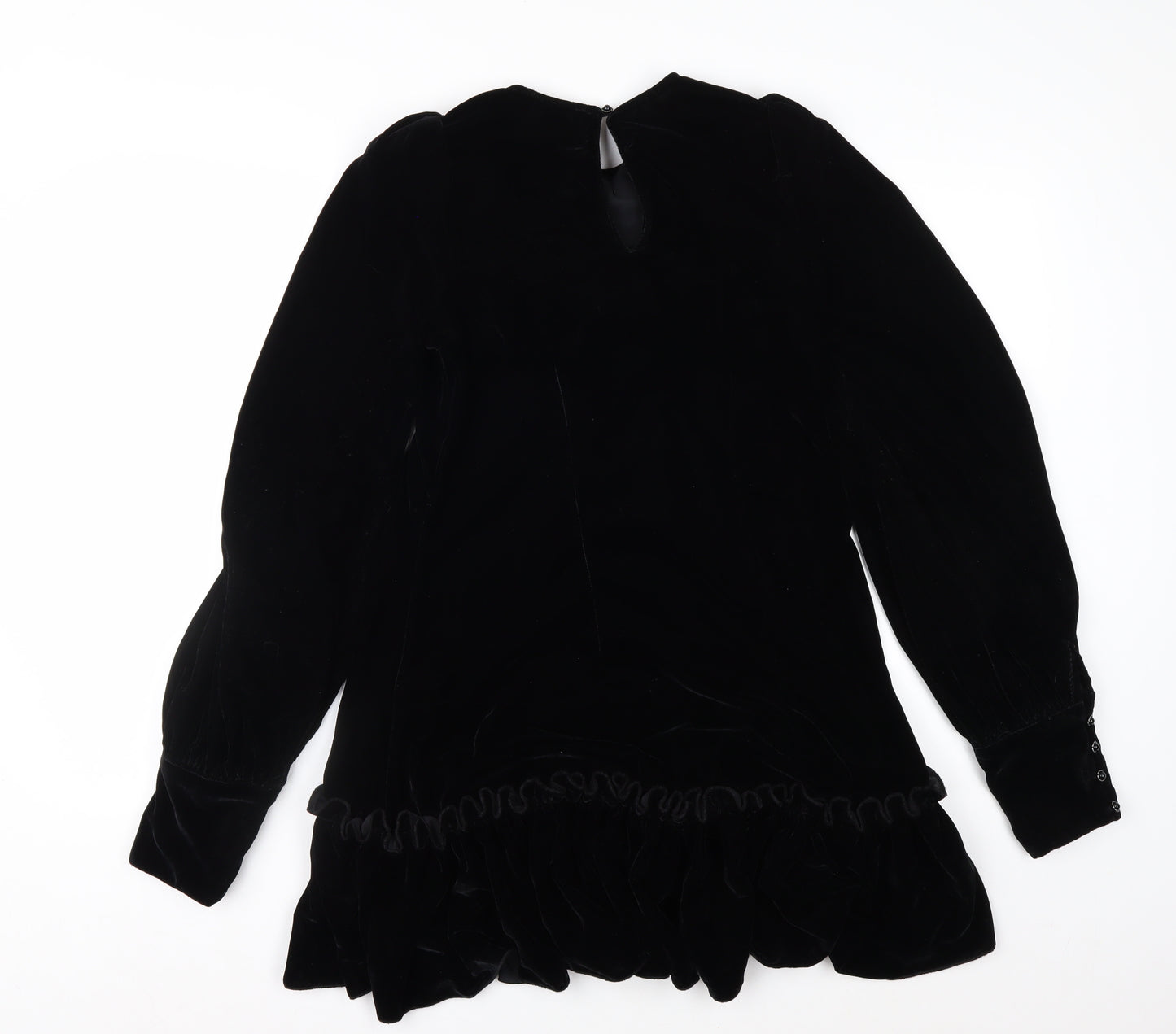 H&M x The Vampire’s Wife Womens Black Velvet Mini Dress XS