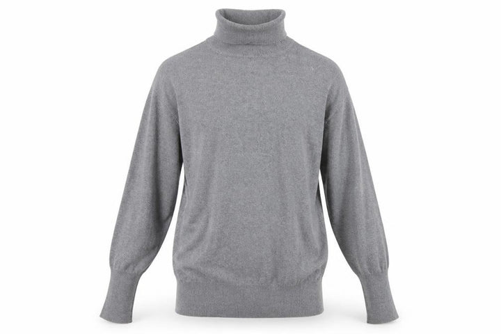 Gap Men's Grey Roll Neck Cotton Cashmere Jumper Size S