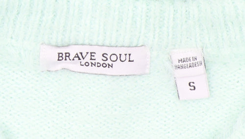 Brave Soul Women's Mint Green Short Sleeve Knit T-Shirt Size S