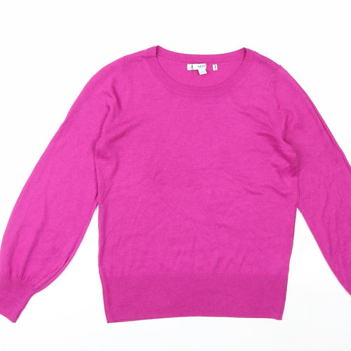 Next Women’s Pink Crew Neck Pullover Jumper Size S