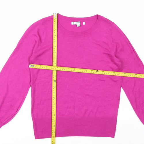 Next Women’s Pink Crew Neck Pullover Jumper Size S