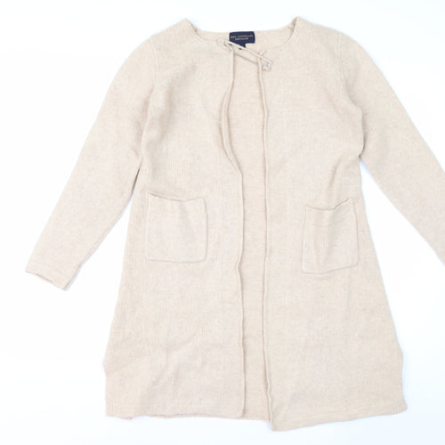 Paul Costelloe Dressage Women’s Beige Wool Blend Long Cardigan S
