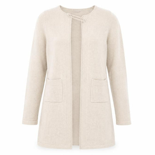Paul Costelloe Dressage Women’s Beige Wool Blend Long Cardigan S