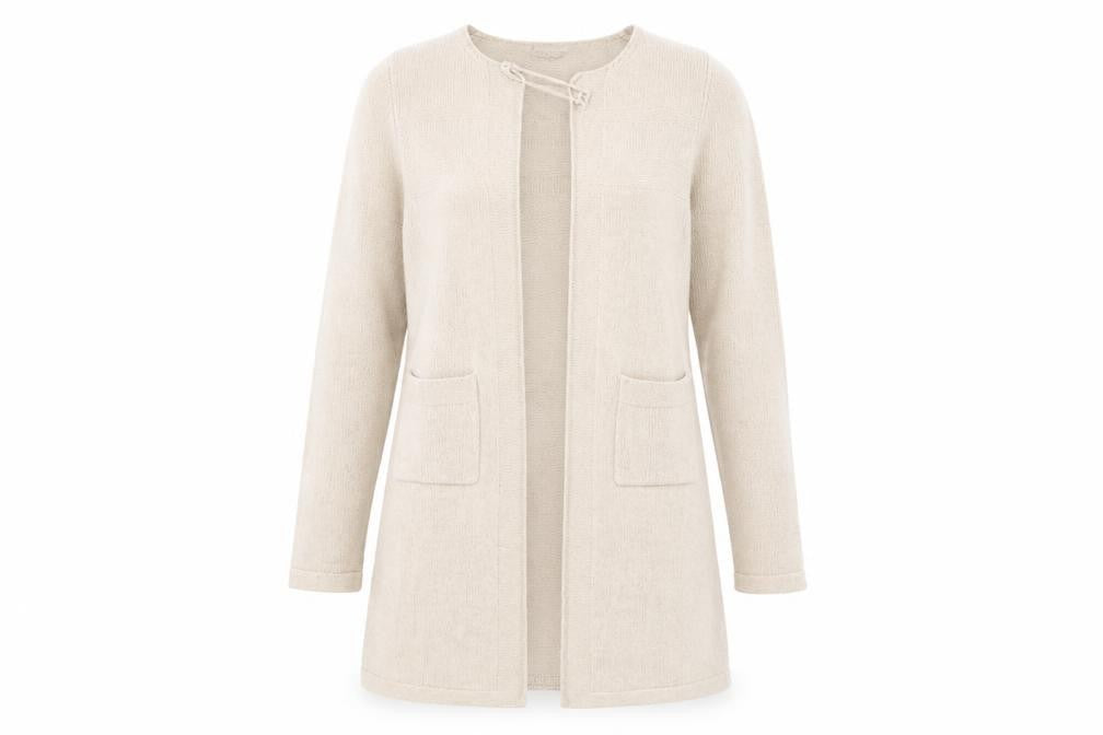 Paul Costelloe Dressage Women’s Beige Wool Blend Long Cardigan S