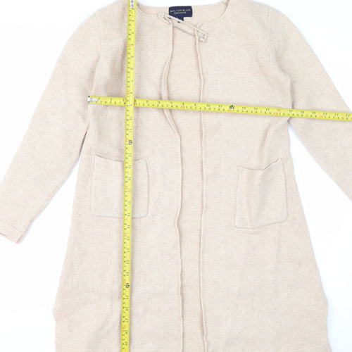 Paul Costelloe Dressage Women’s Beige Wool Blend Long Cardigan S