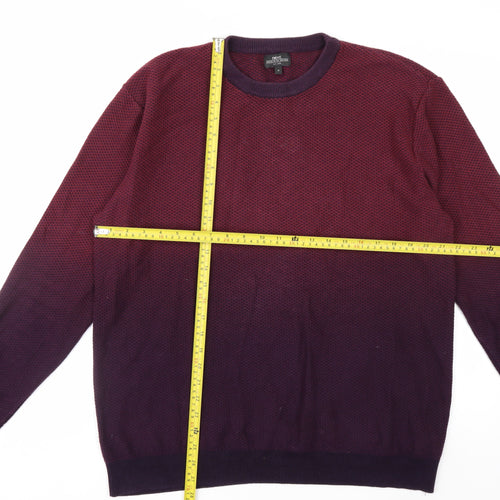 Next Men's Red Cotton Crew Neck Jumper XL Pullover Knitwear