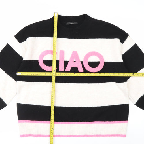 George Women’s Multicoloured Striped CIao Jumper L Crew Neck Knit