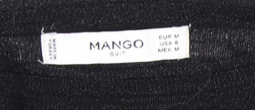Mango Women's Black Beaded Shoulder Jumper Size 12