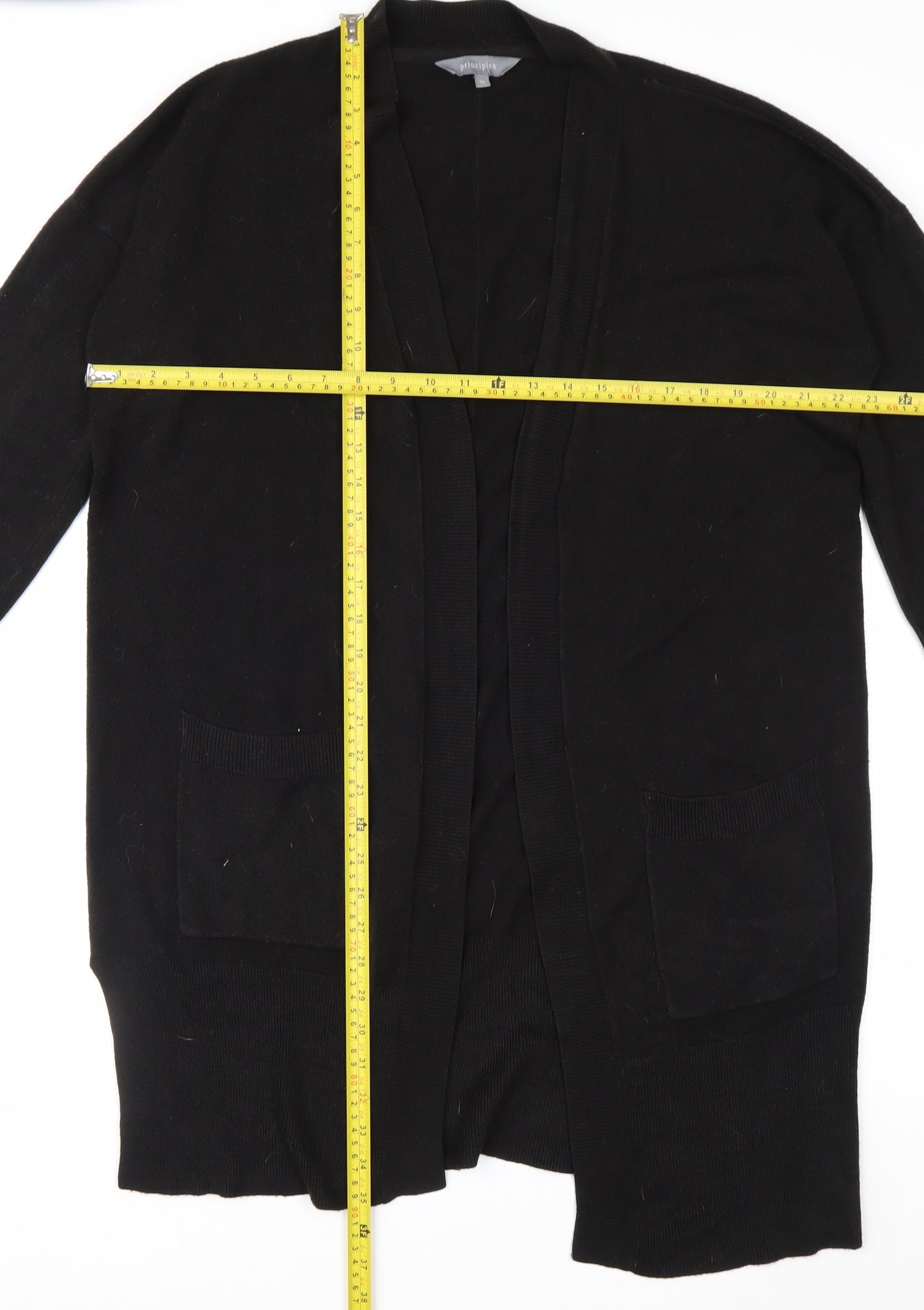 Principles Women’s Black Long Sleeve Knit Cardigan Size 16