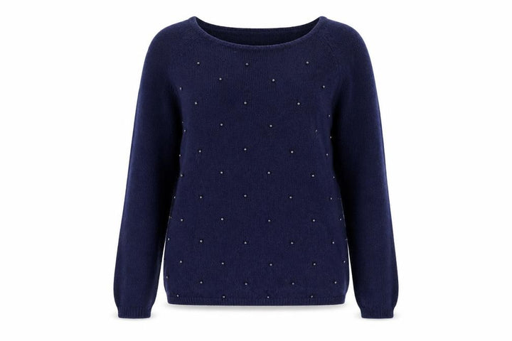 Marks & Spencer Women’s Blue Beaded Angora Blend Jumper Size 8