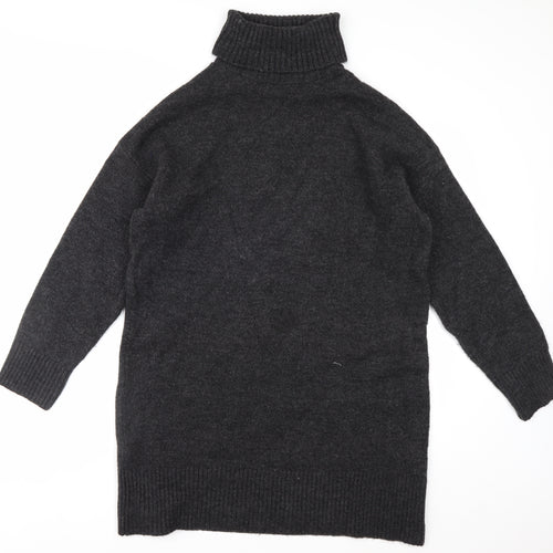 New Look Womens Black Roll Neck Long Sleeve Acrylic Jumper M