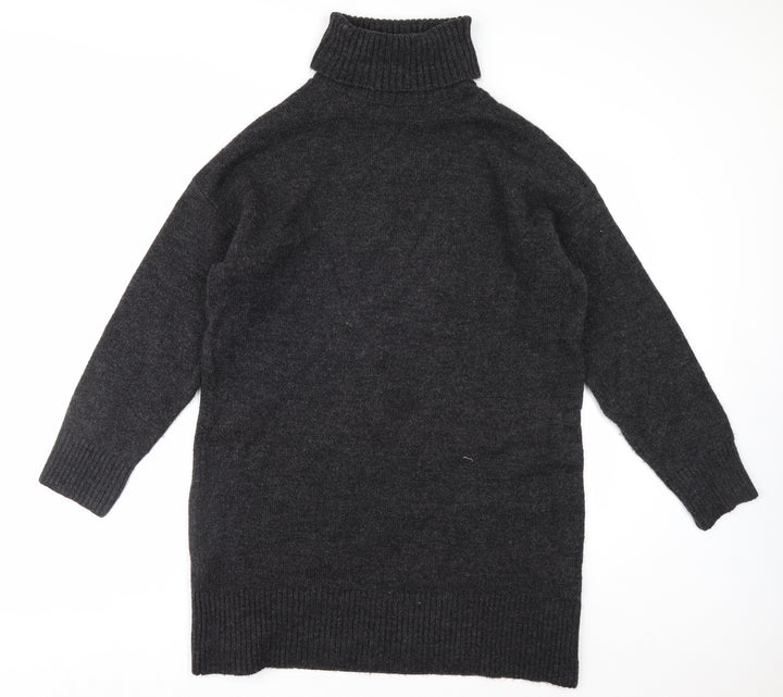 New Look Womens Black Roll Neck Long Sleeve Acrylic Jumper M