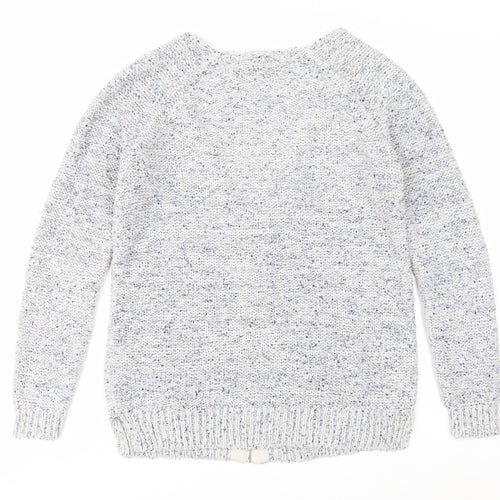 Marks and Spencer Women’s Grey Full Zip Knit Jumper Size 8