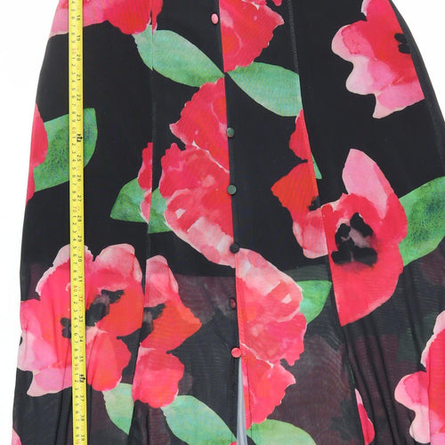 ASOS Design Women's Multicoloured Floral Slip Maxi Dress Size 14
