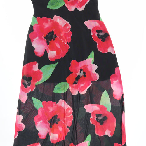 ASOS Design Women's Multicoloured Floral Slip Maxi Dress Size 14