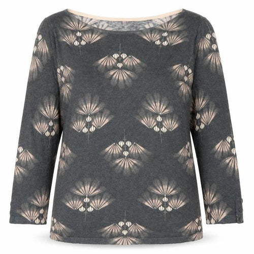 Next Women’s Grey Geometric Print Pullover Jumper Size 14